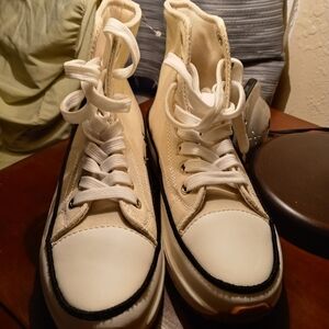 White brand new Converse platforms